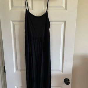 Old Navy basic black maxi dress with pockets